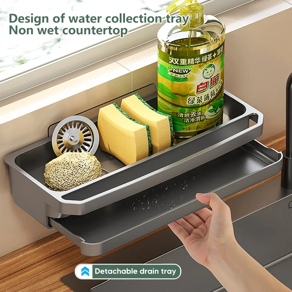 Tech Accessories Organizer - Kitchen Sink Organizer Drain Rack Self-draining