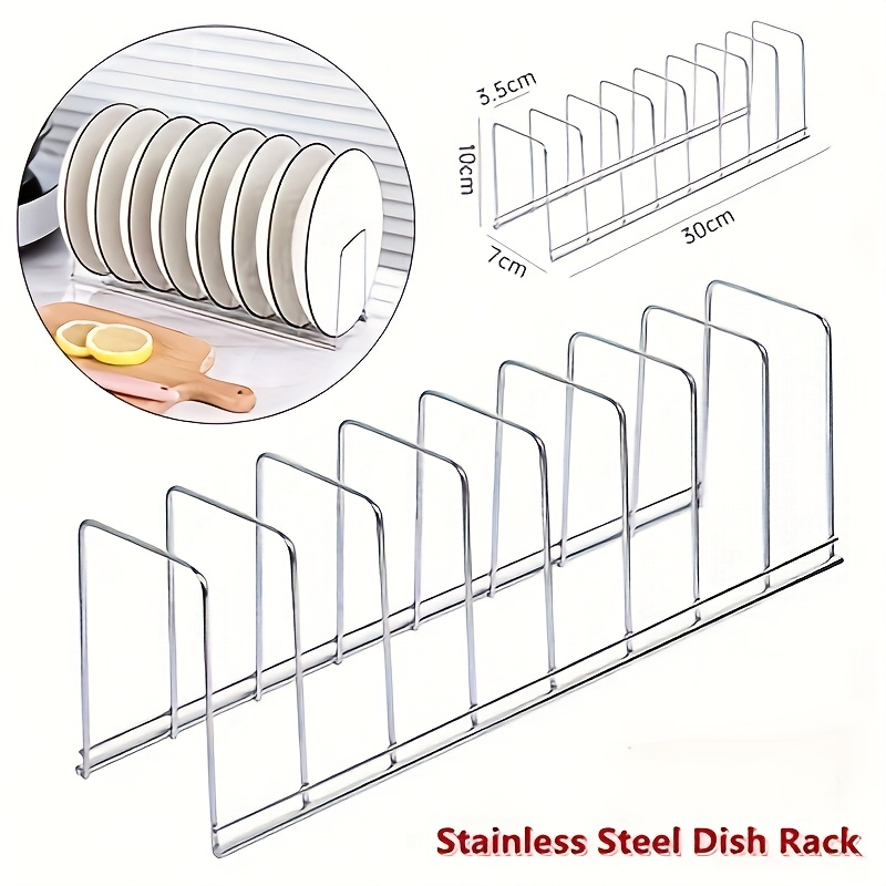 Tech Accessories Organizer - 1pc Stainless Steel Kitchen Dish Rack,
