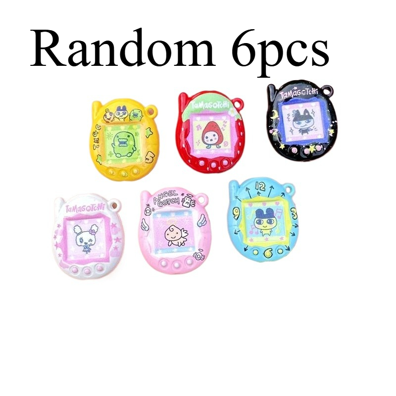 Kawaii Tech Accessories - 1/3/6pcs Tamagotchi Bead Accessories Acrylic Cartoon