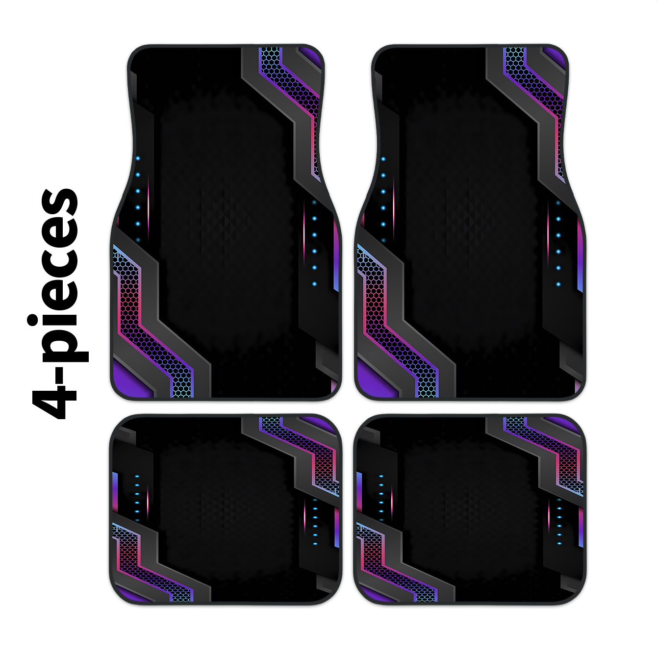 Tech Accessories Luxury - 4pcs 2D High-Tech Frame Printed Car