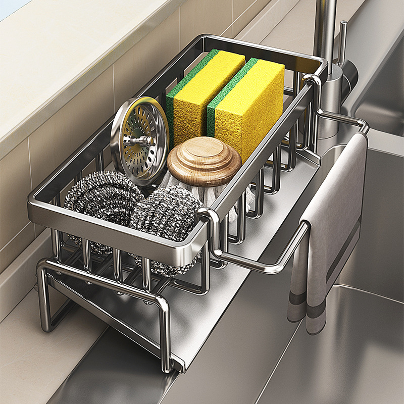 Tech Accessories Organizer - Compact Tap-Mounted Spice Shelf – Sink