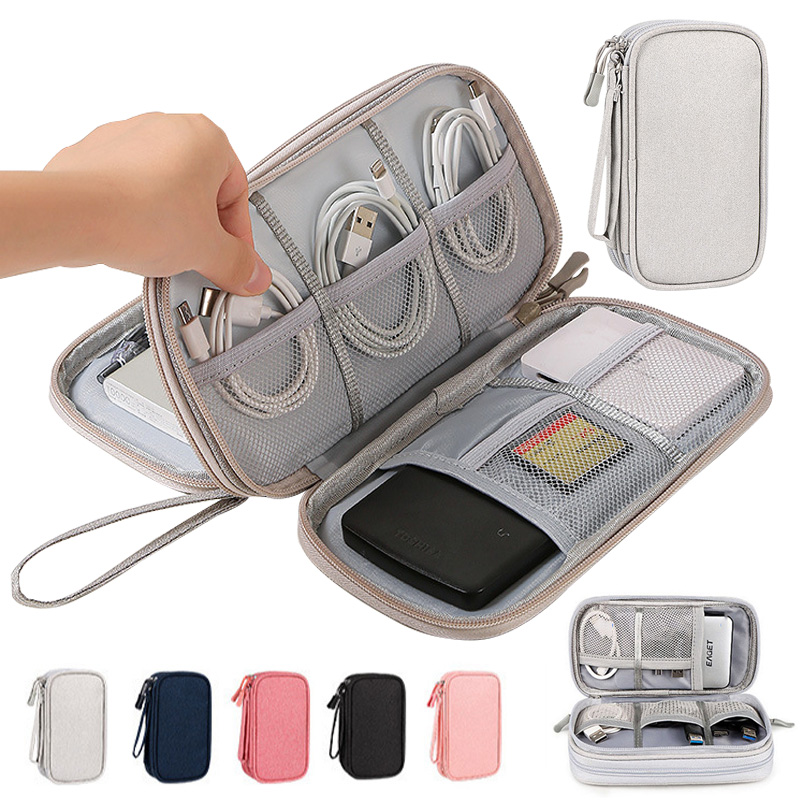 Tech Accessories Organizer - Multi-Color Portable Travel Digital Storage Bag