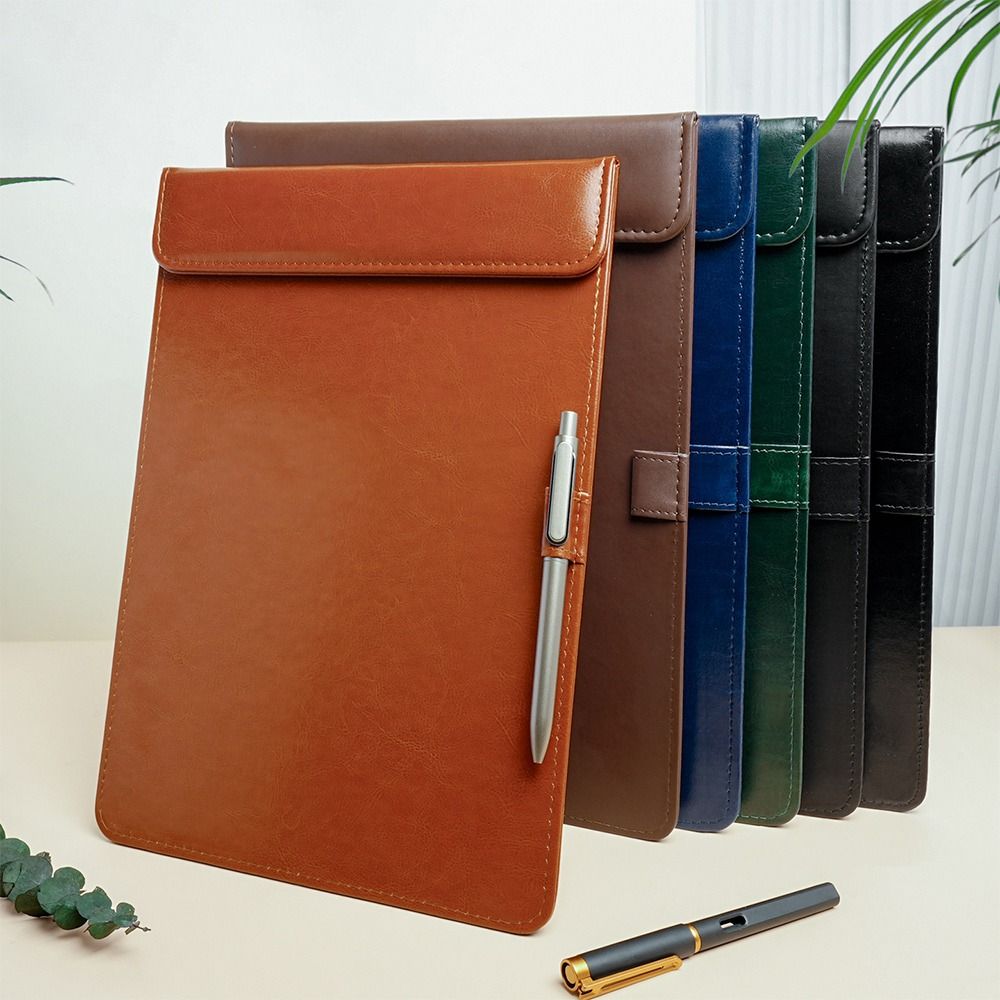 Portable PU Leather Writing Cl - Document Scanner Portable recension och pris