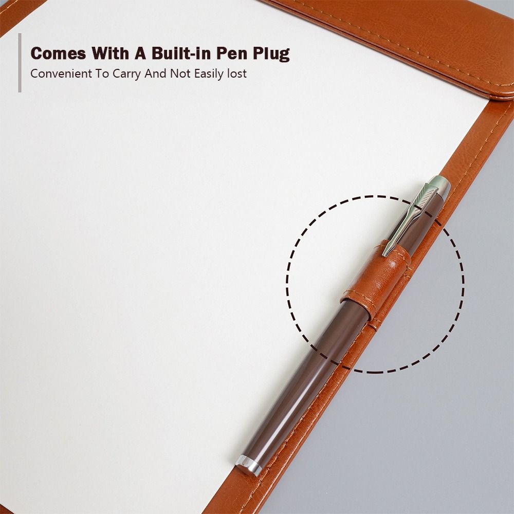 Portable PU Leather Writing Cl - Document Scanner Portable recension och pris