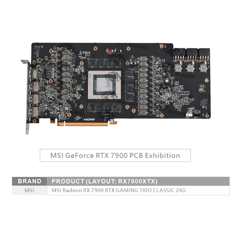 Bykski A-MS7900XTXTRIO-X Water - Amd Vga Rx 7900 Xtx recension och pris