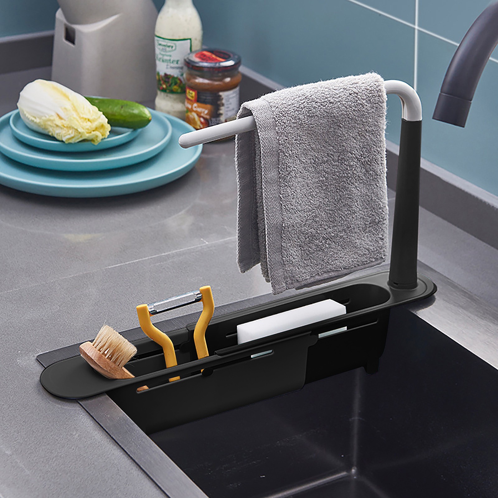 elescopic Sink Shelf Drainer R - Tech Accessories Organizer recension och pris