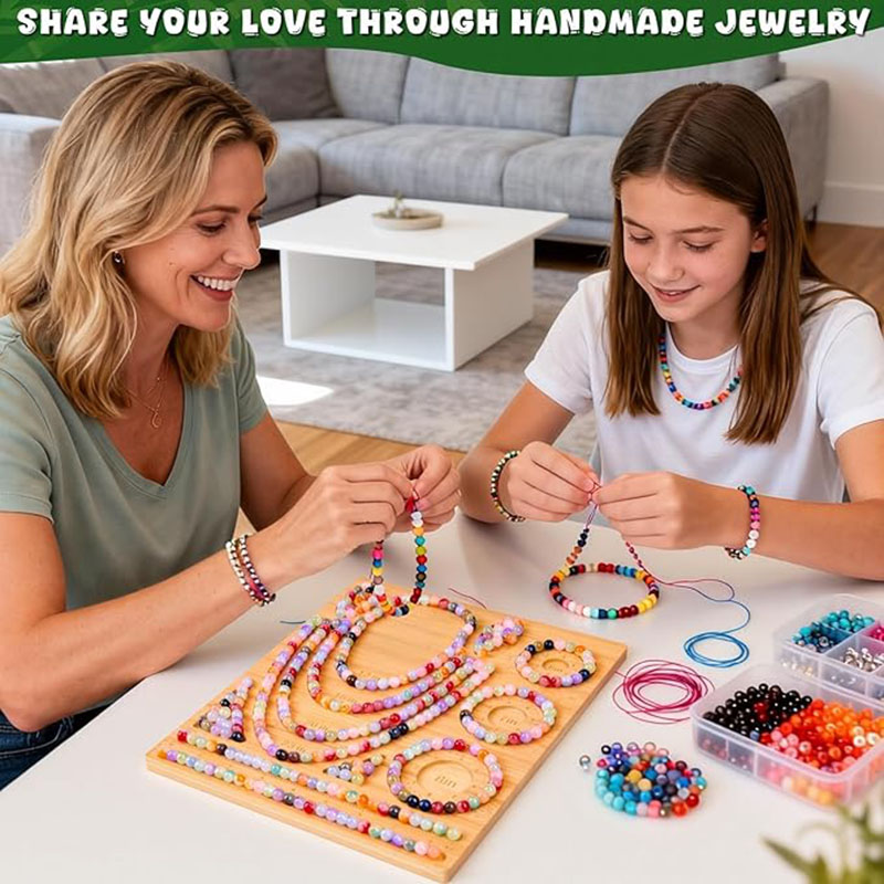 Bamboo Bead Board Bracelet Nec - Unique Tech Accessories recension och pris