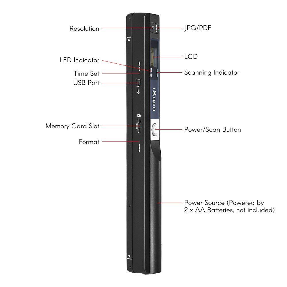 iScan Handheld Scanner A4 Docu - Document Scanner Portable recension och pris