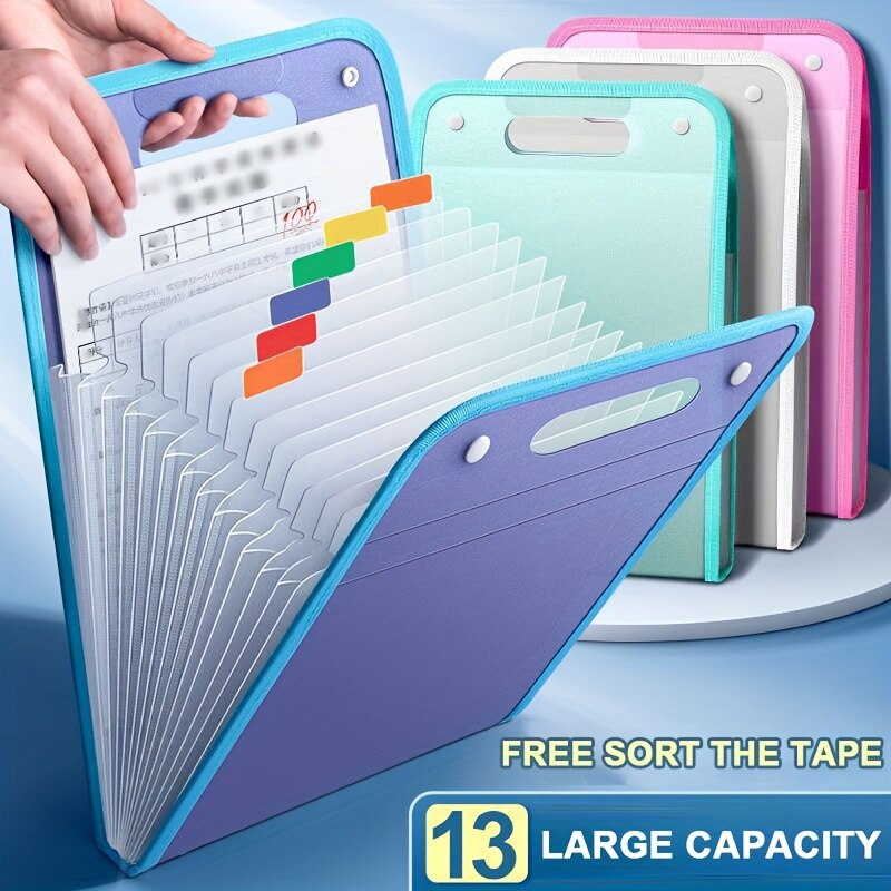 13 Pocket File Folders Portabl - Document Scanner Portable recension och pris