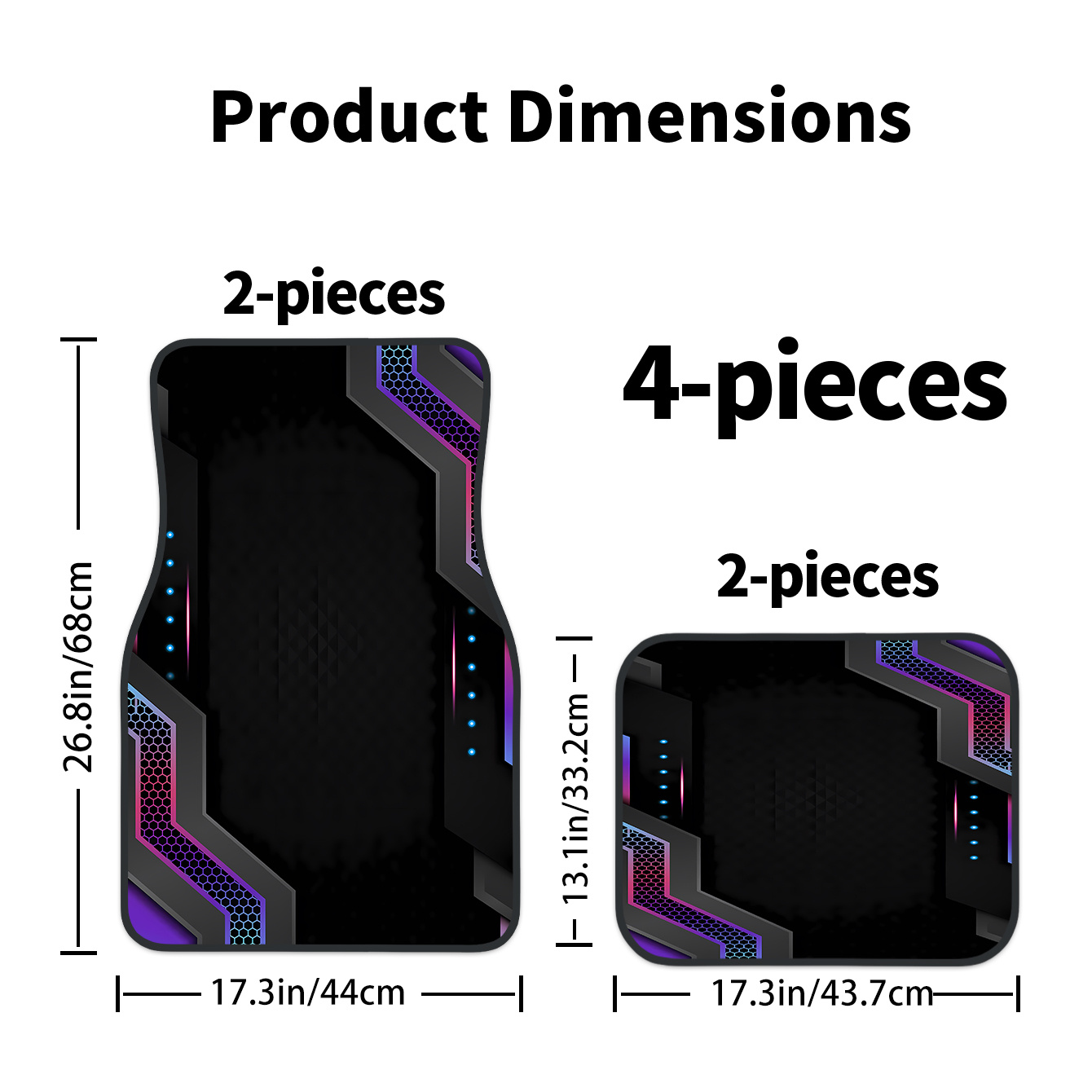 4pcs 2D High-Tech Frame Printe - Tech Accessories Luxury recension och pris