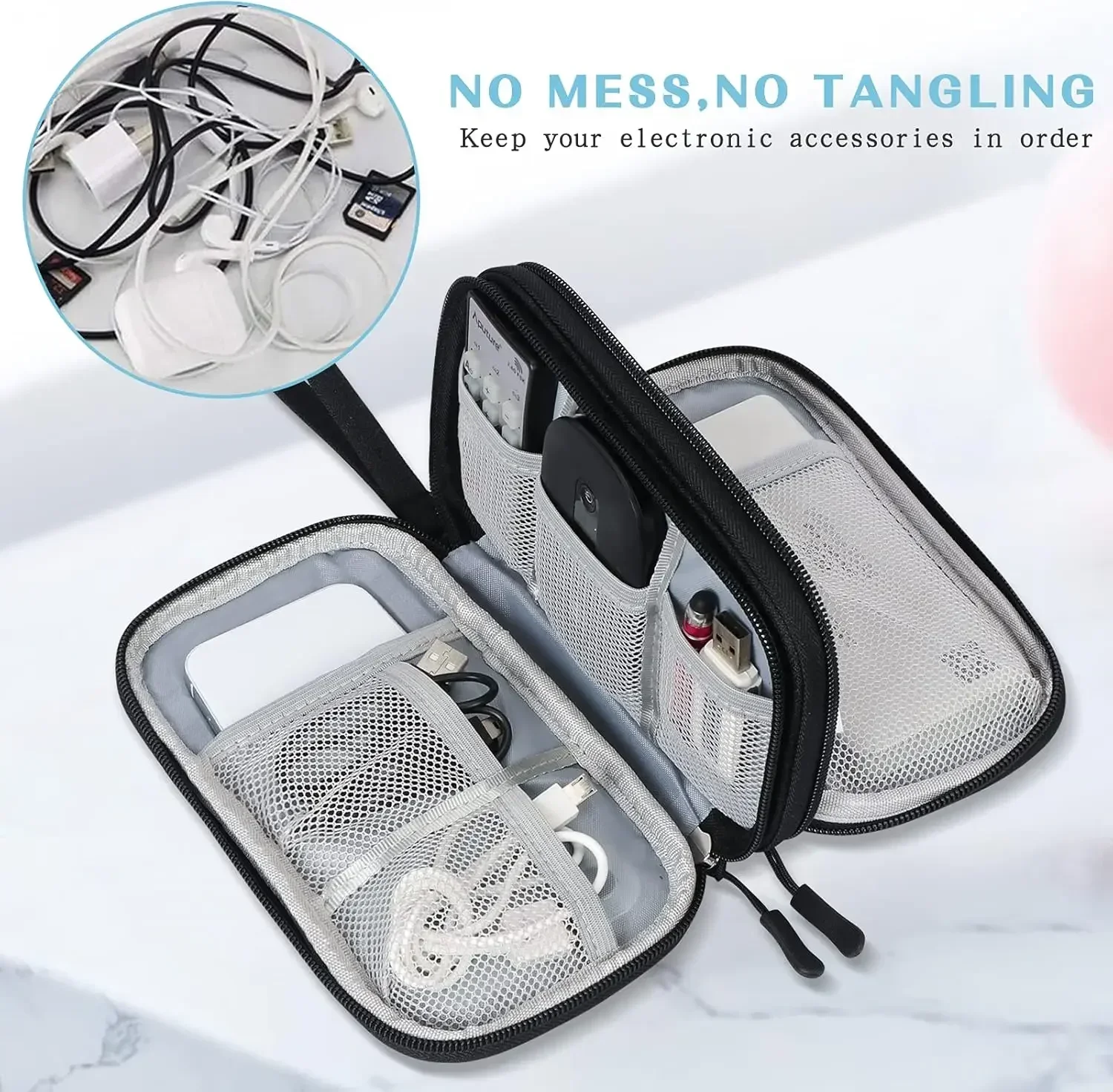 Travel Cable Bag Portable Digi - Tech Accessories Organizer recension och pris