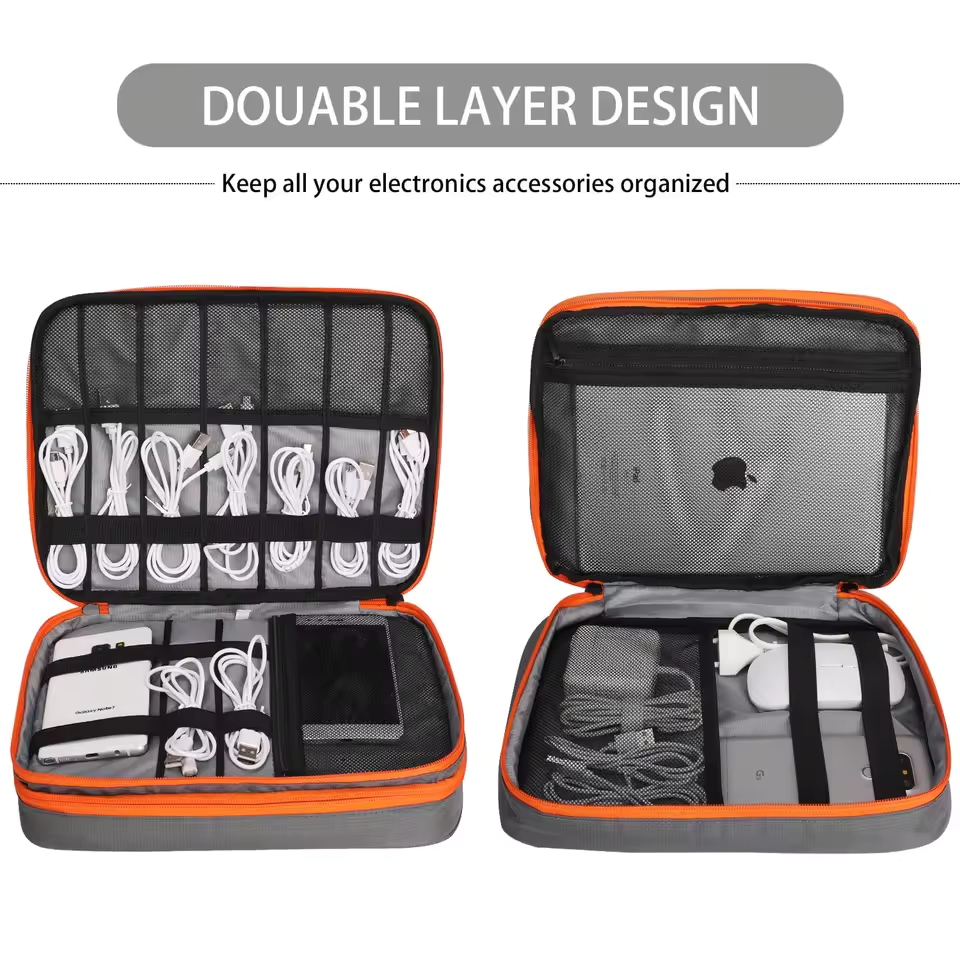 Travel Double Layer Digital St - Tech Accessories Organizer recension och pris