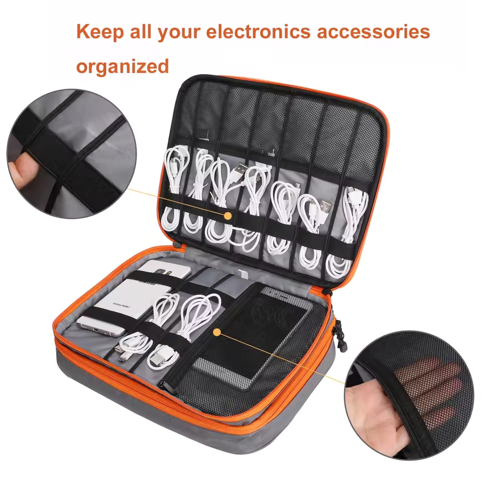 Travel Double Layer Digital St - Tech Accessories Organizer recension och pris