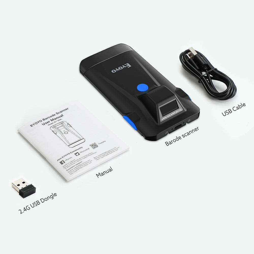 Eyoyo EY-024 2D Bluetooth Barc - Document Scanner Portable recension och pris