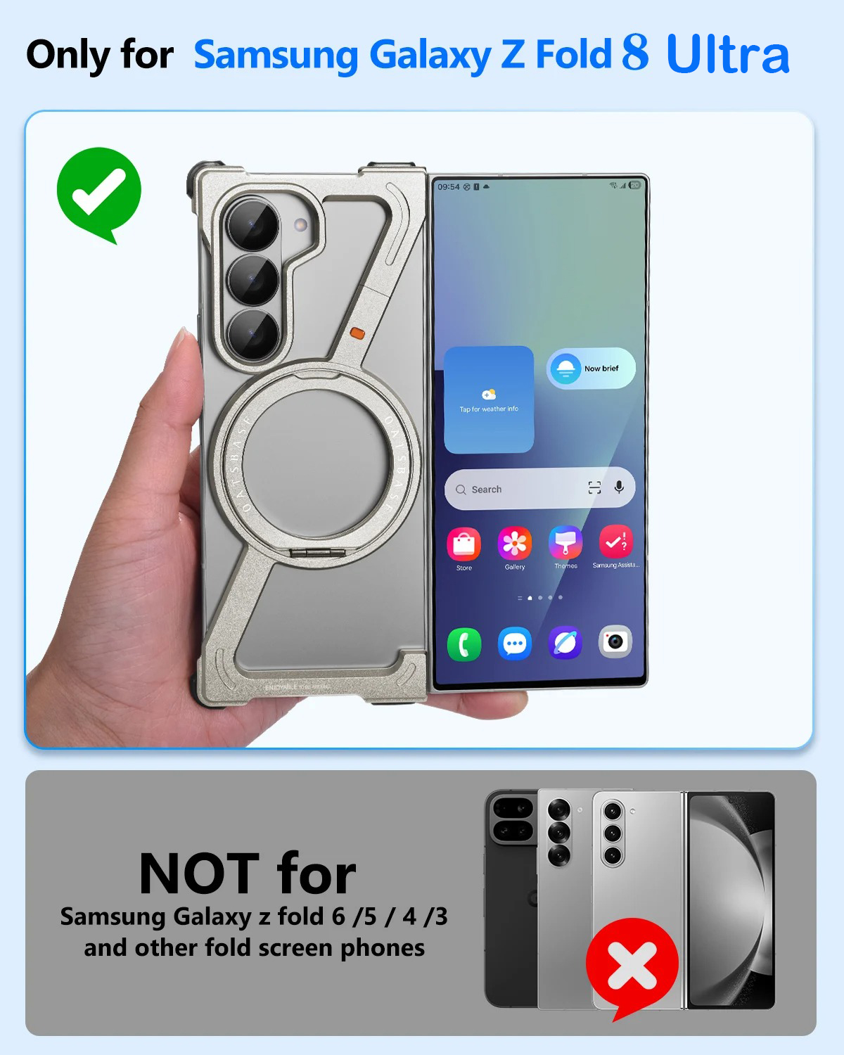 Eary for Samsung Galaxy Z Fold - Phone Stand Aluminum recension och pris
